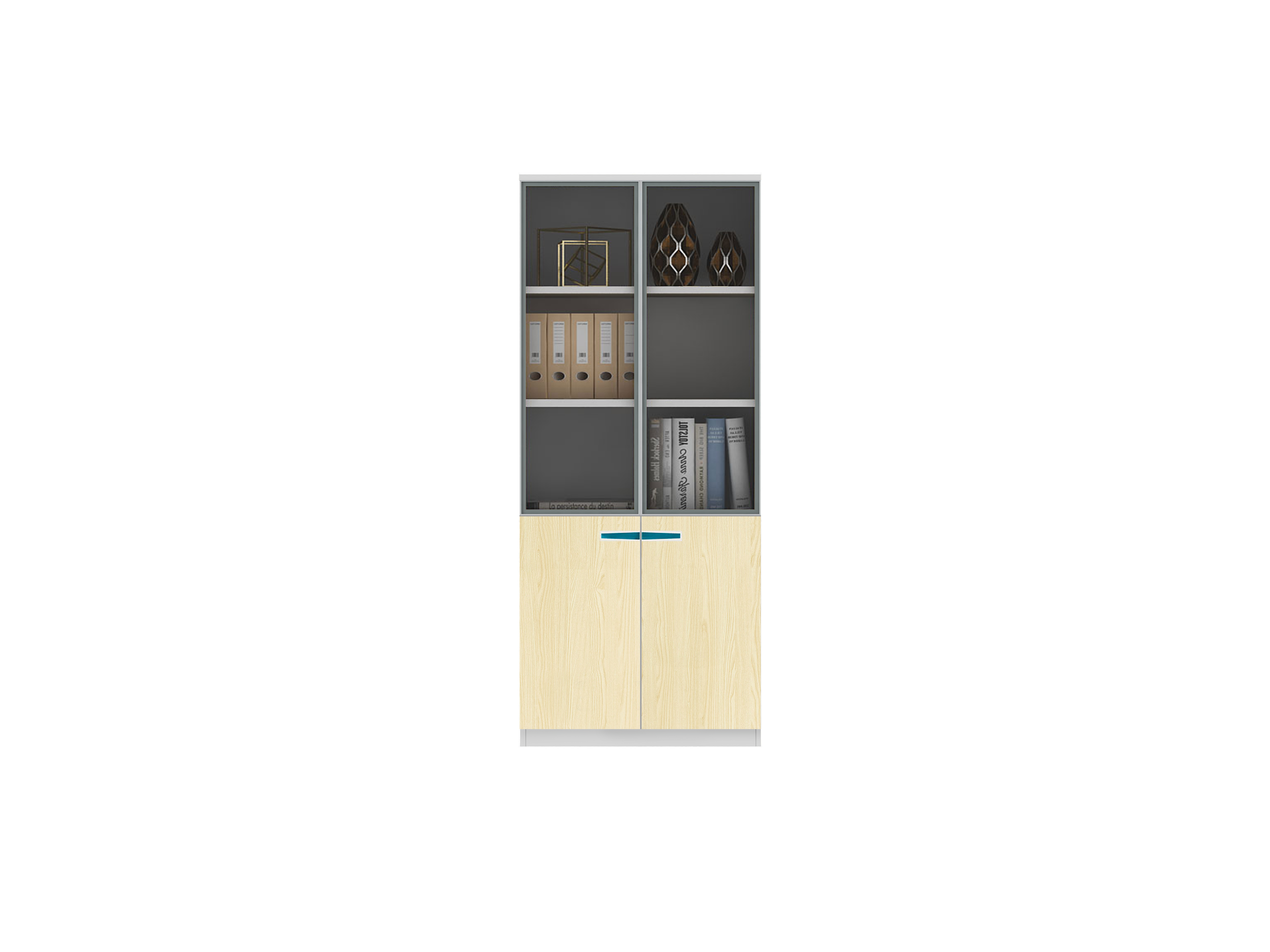 木质文件柜：X-CJ0804A两门文件柜