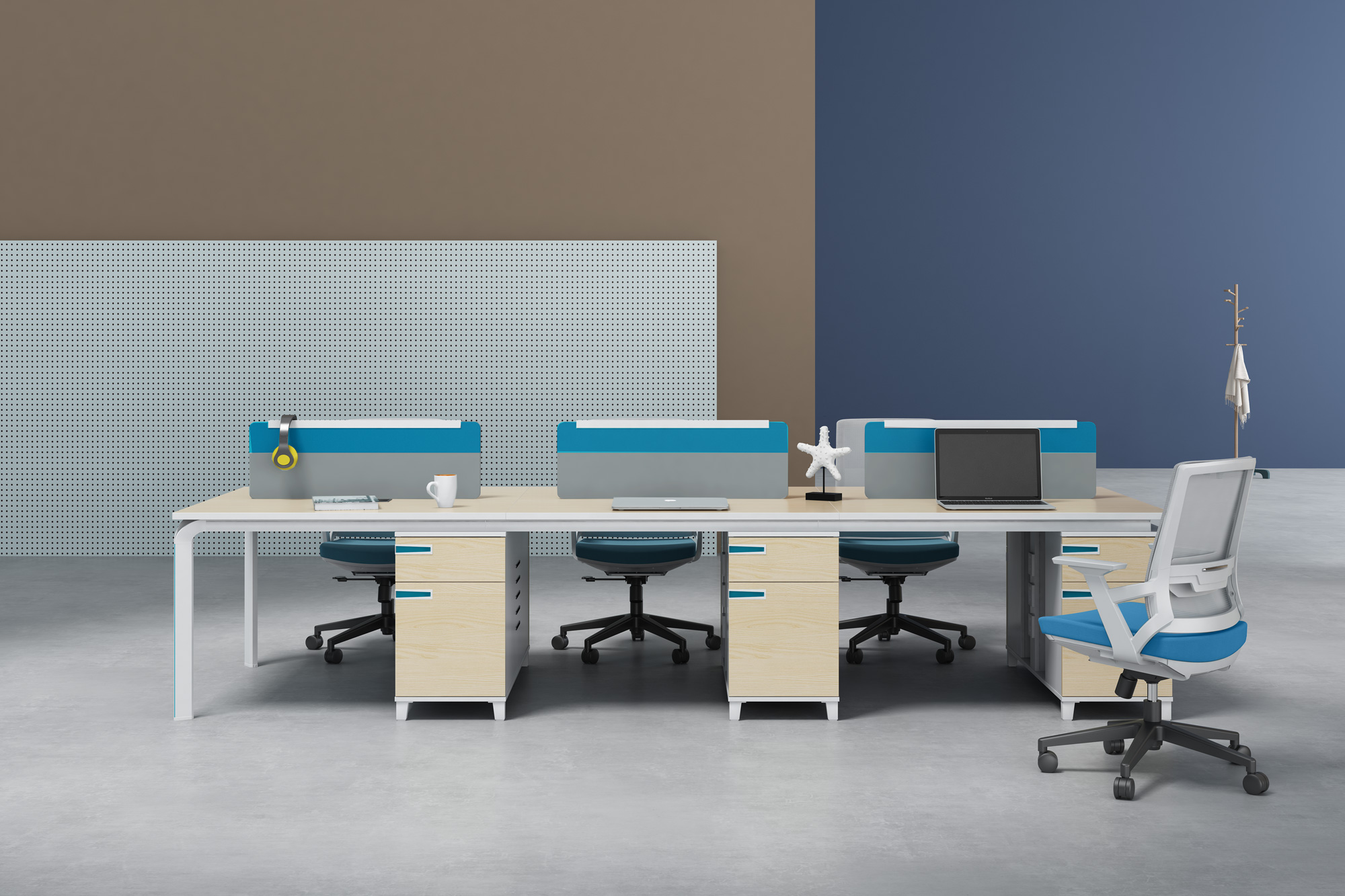 屏风办公桌：X-WB14(12)12A-+X-WB14(12)12B